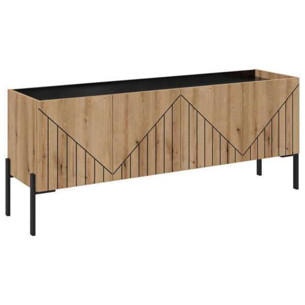 xonox.home TV-Lowboard Neo Evoke Oak Nachbildung schwarz B/H/T: ca. 153x62x40 cm xonox.home TV-Lowboard Neo Evoke Oak Nachbildung schwarz B/H/T: ca. 153x62x40 cm