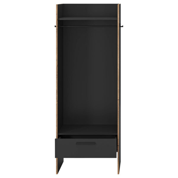4066432036990 Garderobenschrank Bueno
Basalt Nox Oak Nachbildung B/H/T: ca. 70x189x37 cm