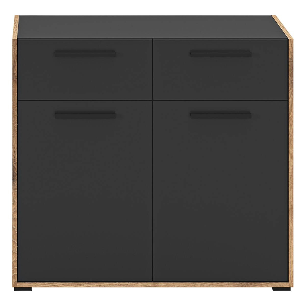 xonox.home Kommode Bueno Basalt Nox Oak Nachbildung B/H/T: ca. 95x86x37 cm