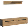 xonox.home TV-Kommode Canu basaltgrau Nachbildung Artisan Oak Nachbildung B/H/T: ca. 170x38x33 cm