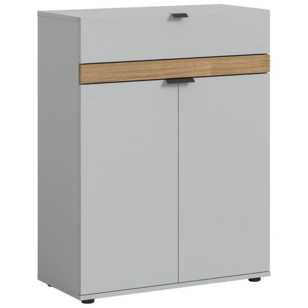 xonox.home Schuhkommode Naro weiß Evoke Oak Nachbildung B/H/T: ca. 75x98x37 cm