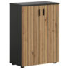 xonox.home Badhochschrank Mone Basalt Nachbildung Artisan Oak Nachbildung B/H/T: ca. 60x81x30 cm