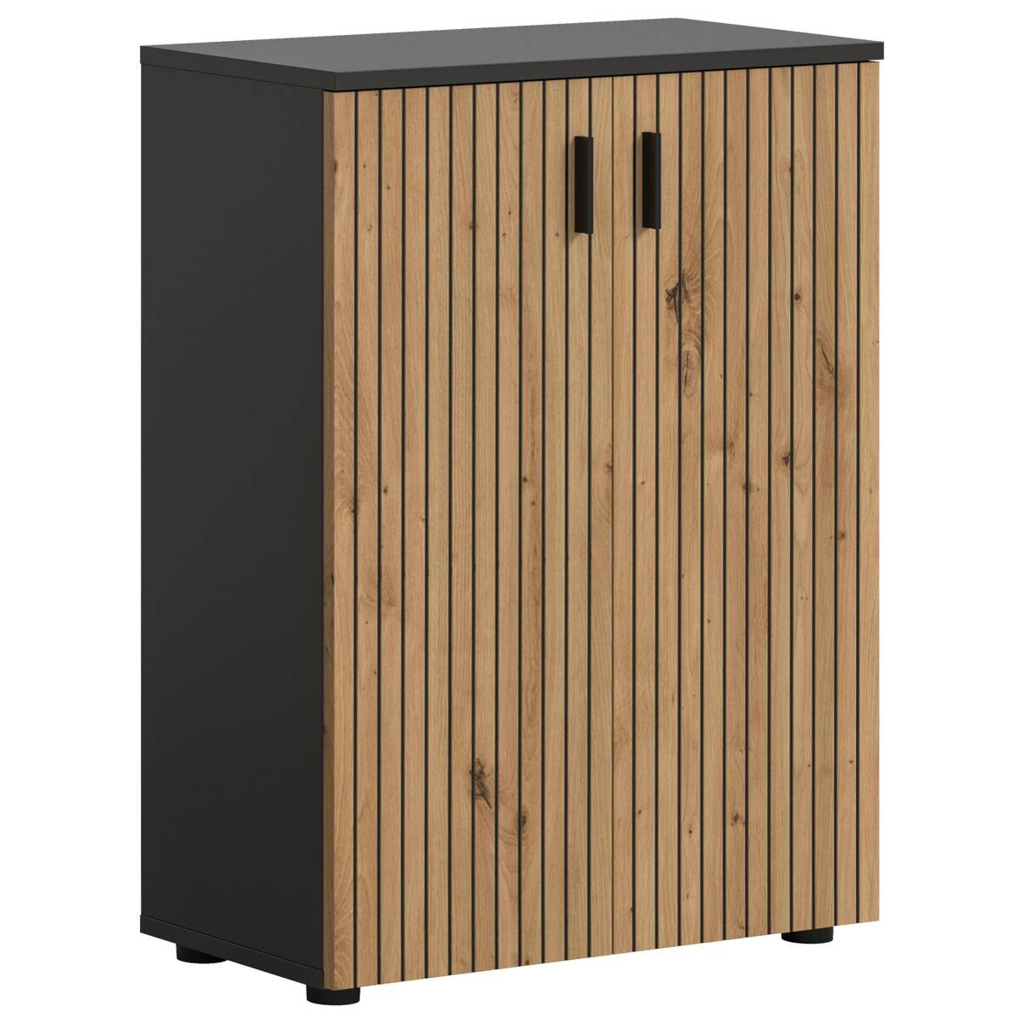 xonox.home Badhochschrank Mone Basalt Nachbildung Artisan Oak Nachbildung B/H/T: ca. 60x81x30 cm
