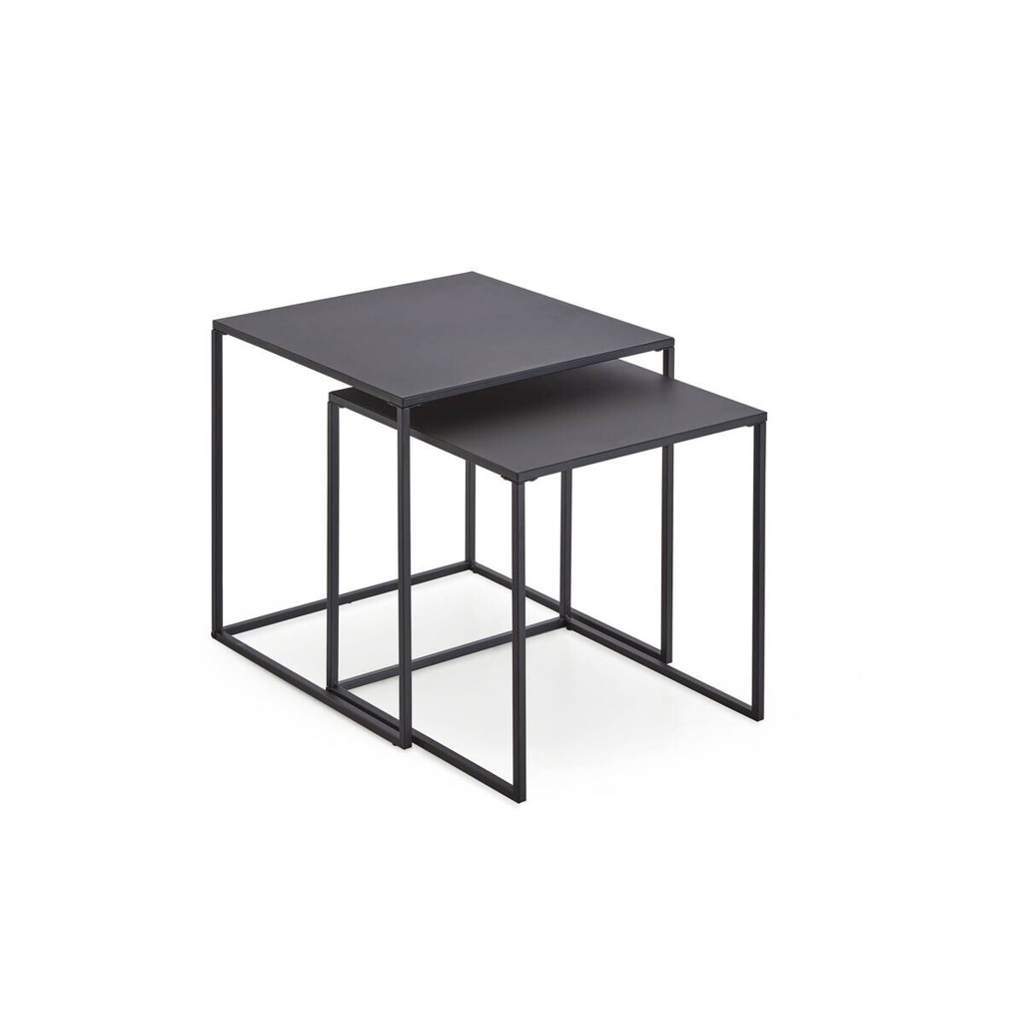xonox.home Couchtisch 2er Set schwarz B/H/T: ca. 38x41x38 cm