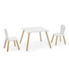 xonox.home Kindermöbel-Set 3er Set Pinie Nachbildung weiß B/H/T: ca. 55x43x55 cm