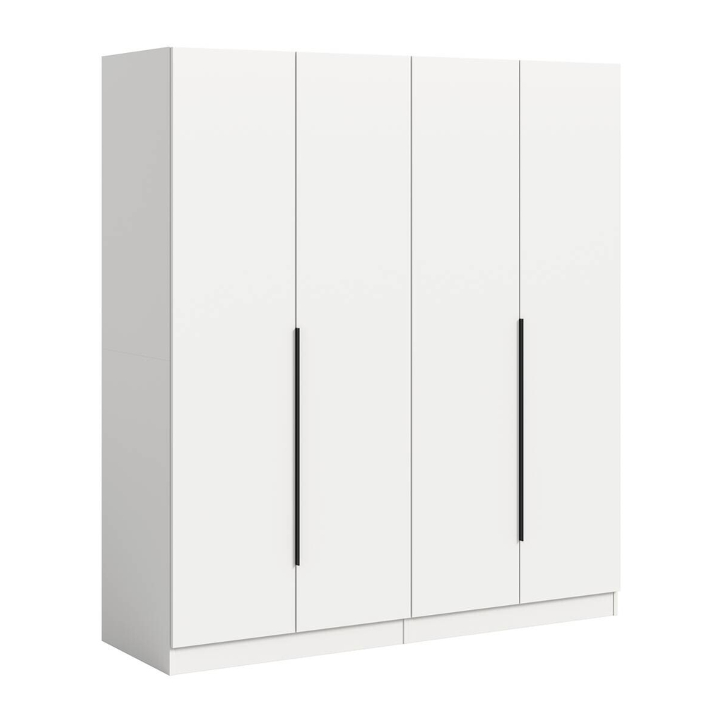 xonox.home Kleiderschrank KOPENHAGEN weiß B/H/T: ca. 160x181x52 cm