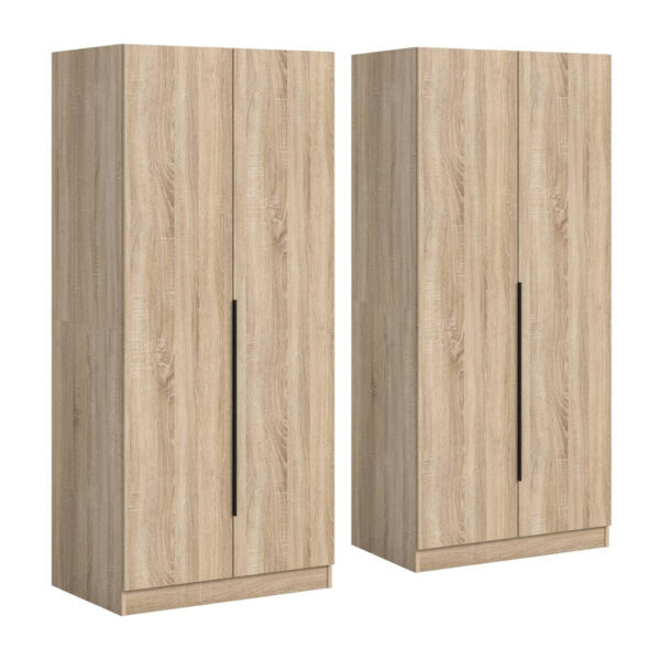 xonox.home Kleiderschrank KOPENHAGEN Eiche Sonoma Nachbildung B/H/T: ca. 160x181x52 cm