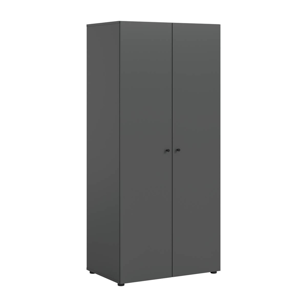 xonox.home Kleiderschrank DARWIN anthrazit B/H/T: ca. 80x176x51 cm