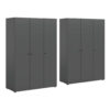 xonox.home Kleiderschrank DARWIN anthrazit B/H/T: ca. 240x176x51 cm