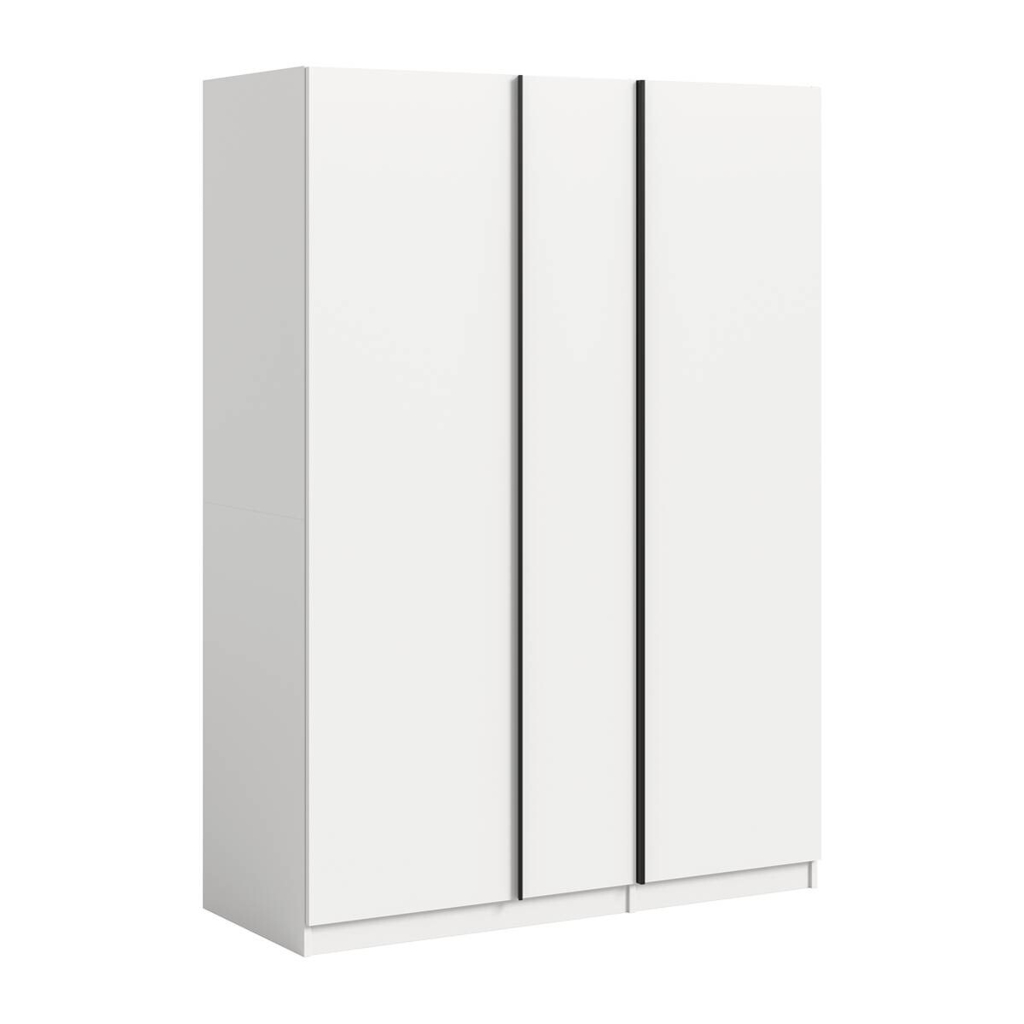xonox.home Kleiderschrank OAKLAND weiß B/H/T: ca. 130x183x53 cm