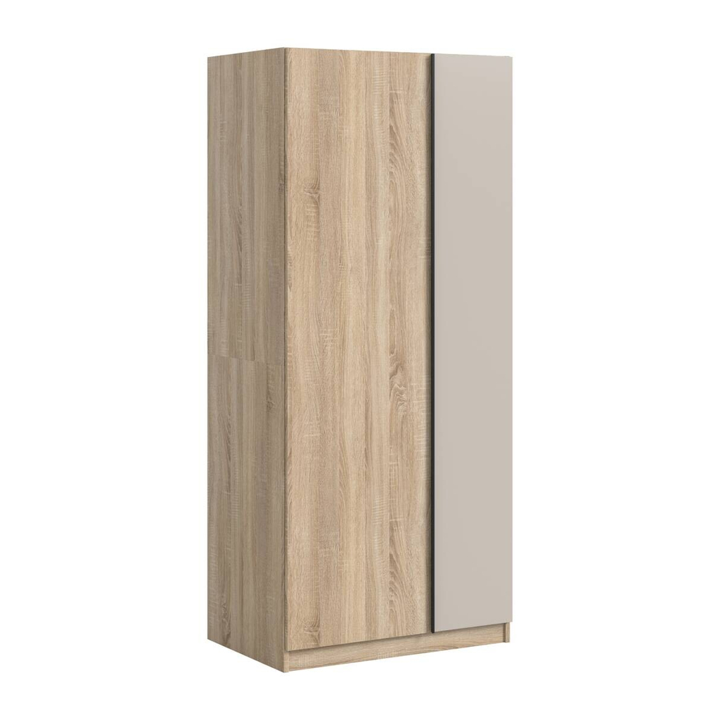 xonox.home Kleiderschrank OAKLAND Eiche Sonoma Nachbildung Cashmere B/H/T: ca. 80x183x53 cm