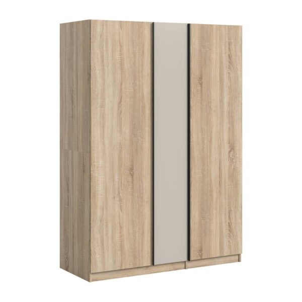 xonox.home Kleiderschrank OAKLAND Eiche Sonoma Nachbildung Cashmere B/H/T: ca. 130x183x53 cm