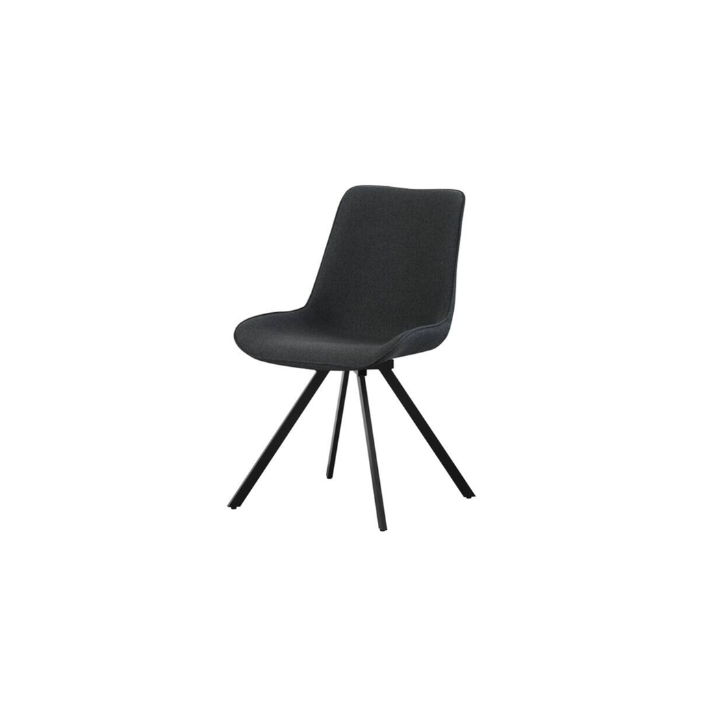 xonox.home Drehstuhl EMILIA, 2er Set anthrazit Webstoff B/H/T: ca. 52x85x61 cm