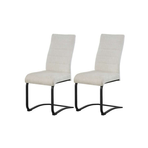 xonox.home Schwingstuhl LENI, 2er Set creme schwarz Webstoff B/H/T: ca. 43x98x59 cm xonox.home Schwingstuhl LENI, 2er Set creme schwarz Webstoff B/H/T: ca. 43x98x59 cm