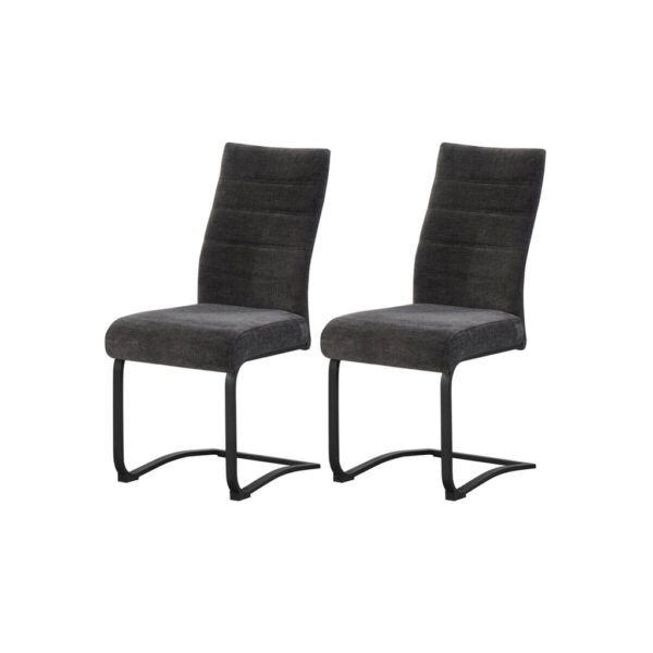 xonox.home Schwingstuhl LENI, 2er Set anthrazit schwarz B/H/T: ca. 43x98x59 cm