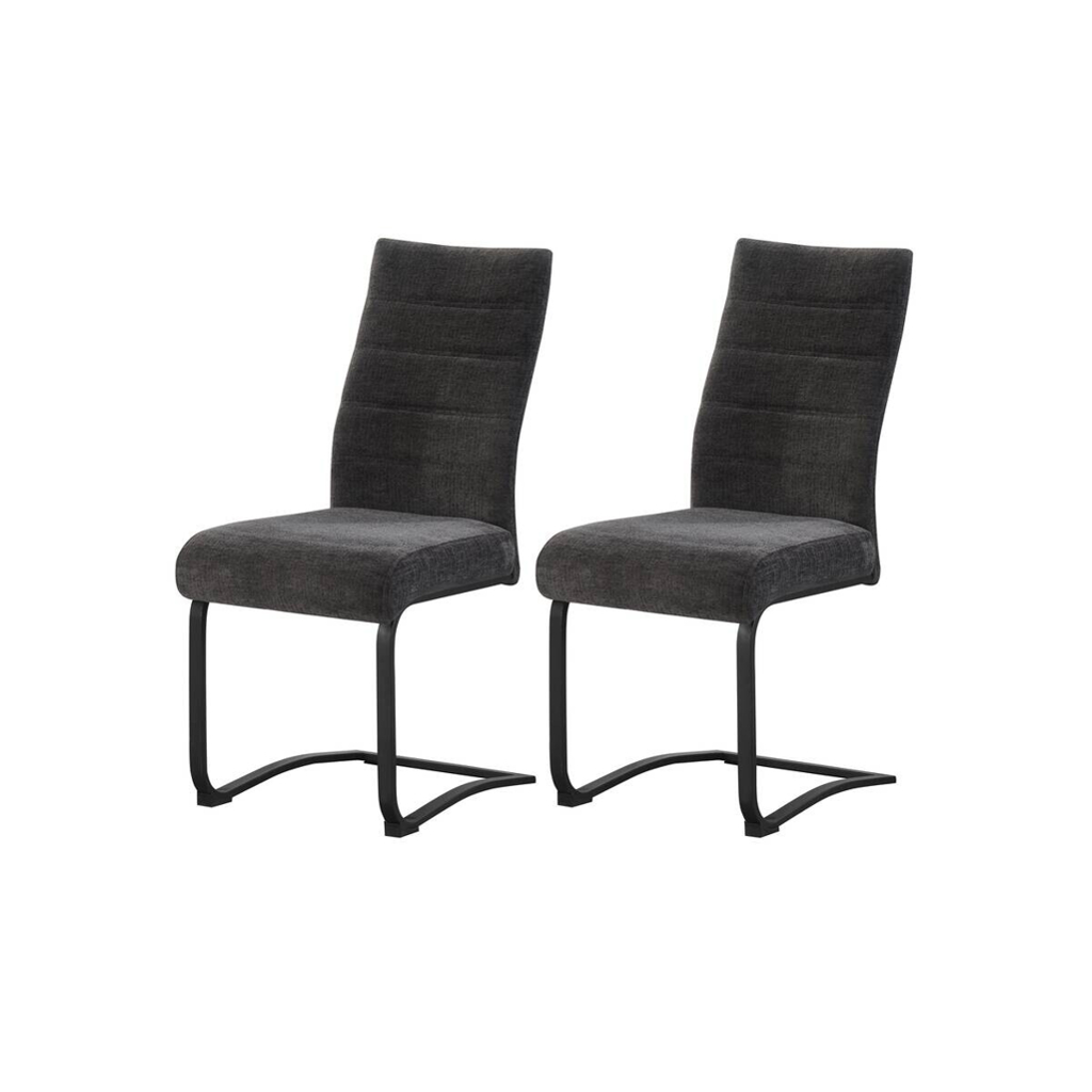 xonox.home Schwingstuhl LENI, 2er Set anthrazit schwarz B/H/T: ca. 43x98x59 cm