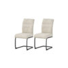 xonox.home Schwingstuhl FRIEDA, 2er Set creme schwarz B/H/T: ca. 47x94x61 cm