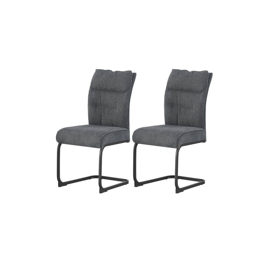 xonox.home Schwingstuhl FRIEDA, 2er Set anthrazit schwarz B/H/T: ca. 47x94x61 cm