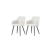 xonox.home Stuhl BELLA, 2er Set creme Stoff B/H/T: ca. 55x82x62 cm