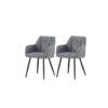 xonox.home Stuhl BELLA, 2er Set anthrazit Stoff B/H/T: ca. 55x82x62 cm