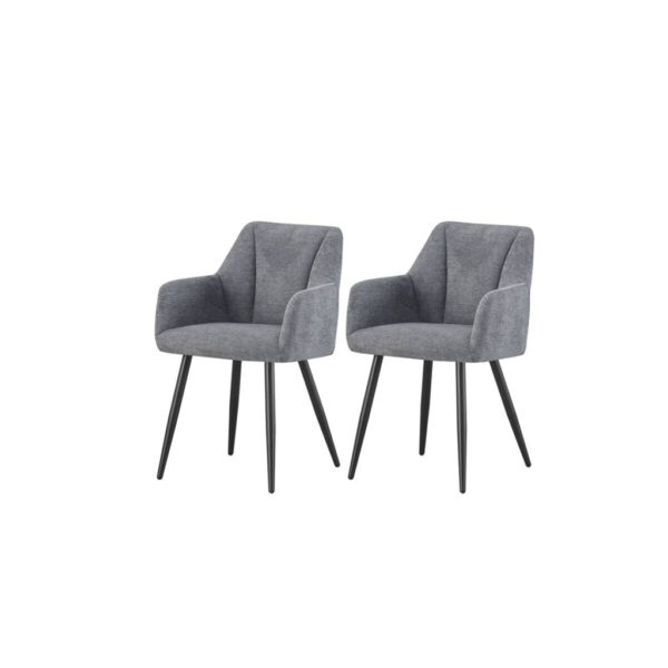 xonox.home Stuhl BELLA, 2er Set anthrazit Stoff B/H/T: ca. 55x82x62 cm