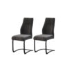 xonox.home Schwingstuhl TINA, 2er Set anthrazit Webstoff B/H/T: ca. 43x98x59 cm