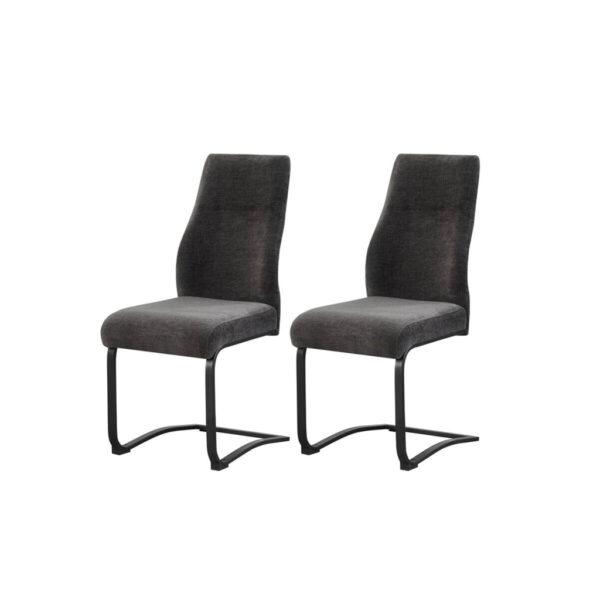 xonox.home Schwingstuhl TINA, 2er Set anthrazit Webstoff B/H/T: ca. 43x98x59 cm xonox.home Schwingstuhl TINA, 2er Set anthrazit Webstoff B/H/T: ca. 43x98x59 cm