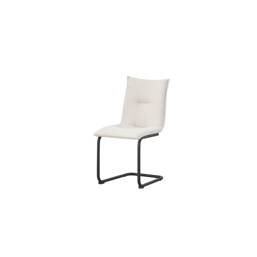 xonox.home Schwingstuhl SONJA, 2er Set creme Webstoff B/H/T: ca. 46x89x57 cm