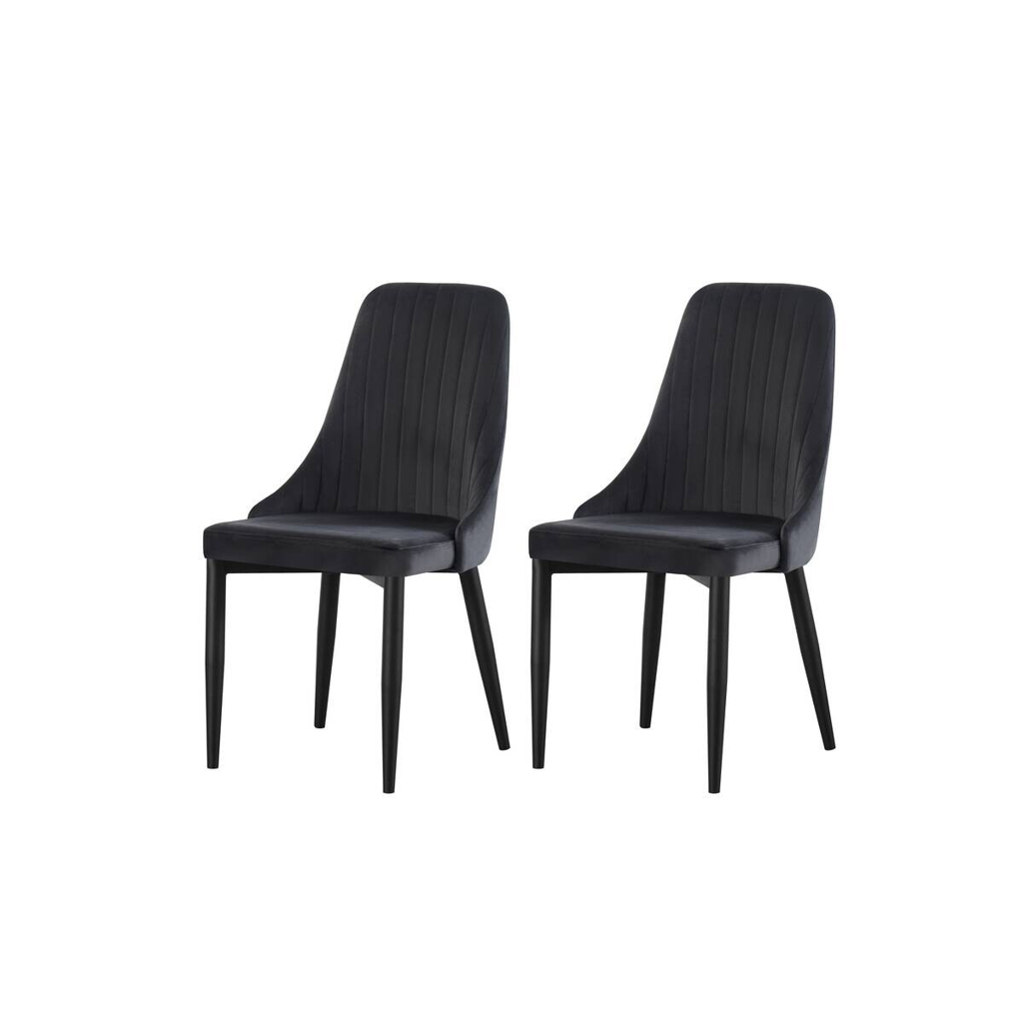 xonox.home Stuhl CLAUDIA, 2er Set anthrazit B/H/T: ca. 44x88x58 cm
