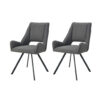 xonox.home Stuhl HELEN, 2er Set anthrazit Stoff B/H/T: ca. 56x91x63 cm