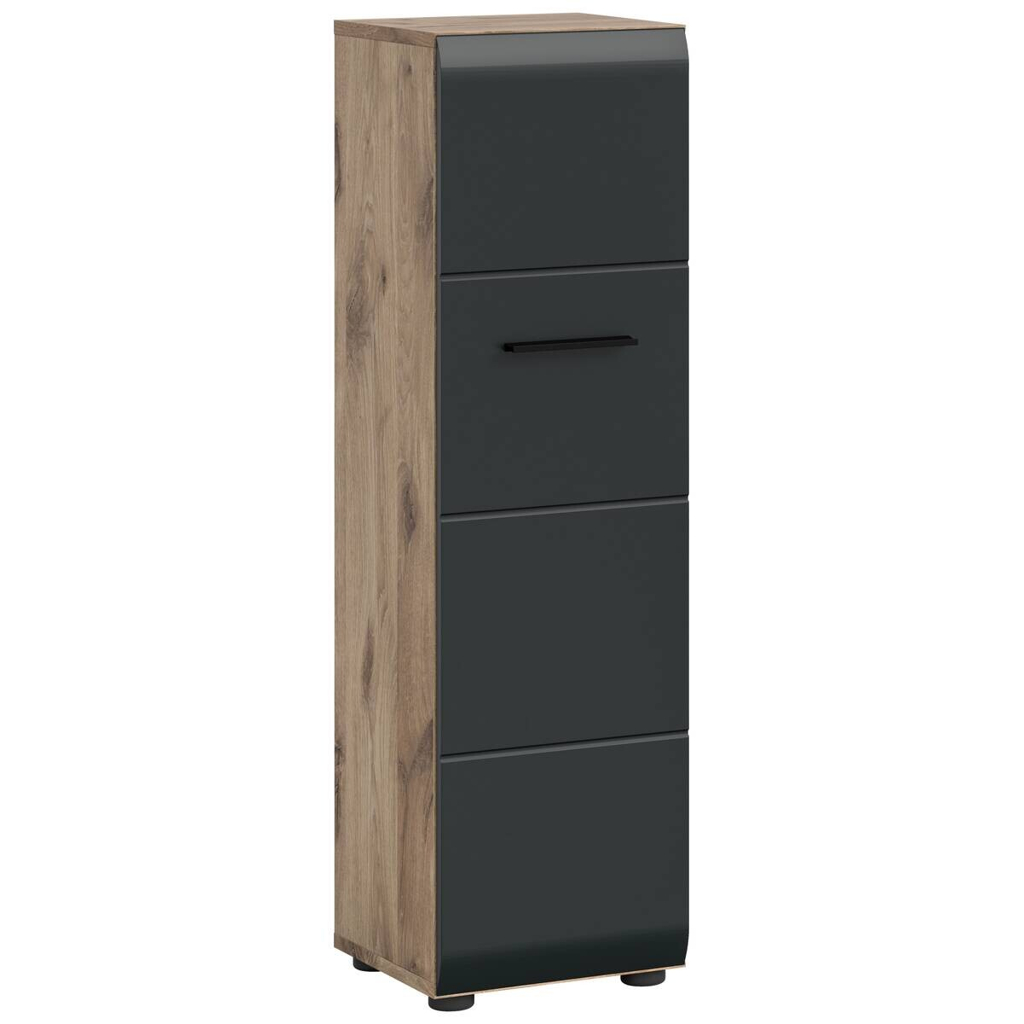 xonox.home Stauraumelement Ice Nox Oak Nachbildung schwarz matt B/H/T: ca. 30x106x30 cm