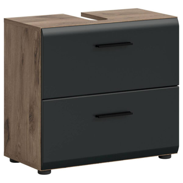 4066432041703 Waschbeckenunterschrank Ice
Nox Oak Nachbildung schwarz matt B/H/T: ca. 60x54x60 cm