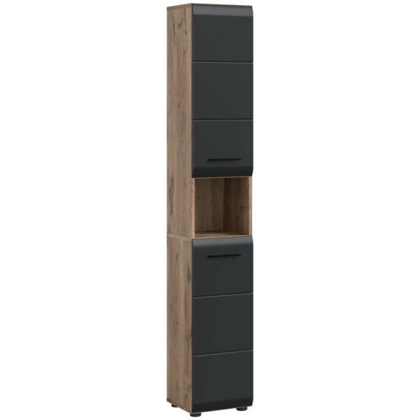 Hochschrank Ice
Nox Oak Nachbildung schwarz matt B/H/T: ca. 30x185x30 cm