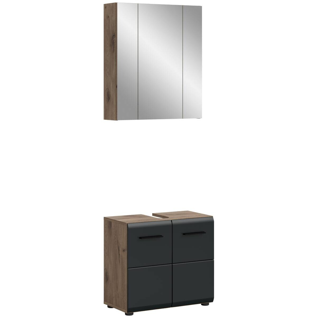 Badezimmer-Set Ice
Nox Oak Nachbildung schwarz matt B/H/T: ca. 60x185x30 cm