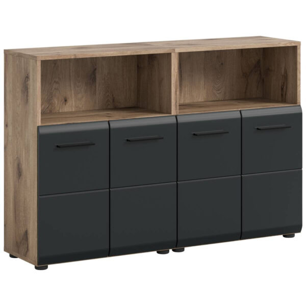 4066432041901 Badezimmer-Set Ice
Nox Oak Nachbildung schwarz matt B/H/T: ca. 120x80x30 cm