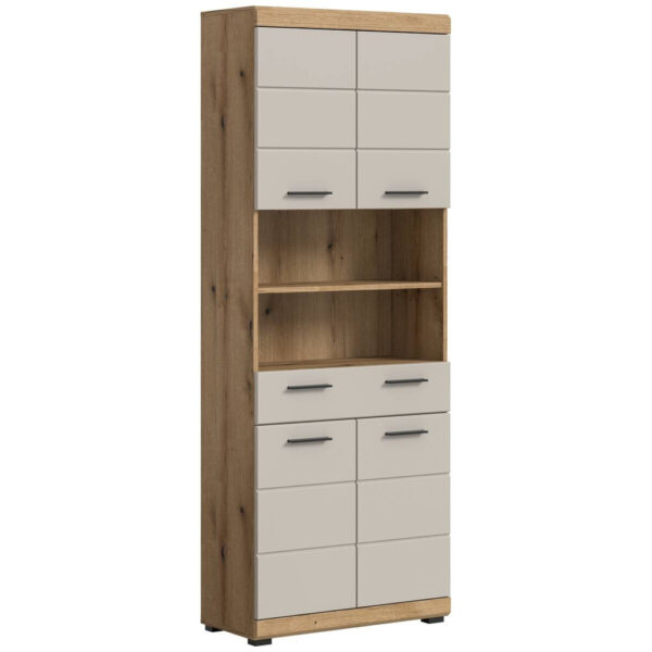 4066432042137-1 Badhochschrank Scout
Evoke Oak Nachbildung Kaschmirgrau Nachbildung B/H/T: ca. 74x191x31 cm