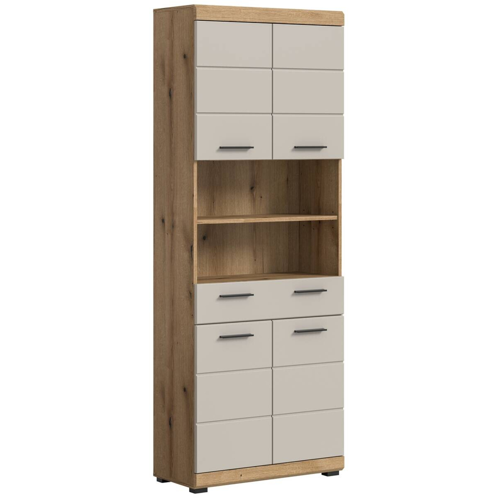 Badhochschrank Scout
Evoke Oak Nachbildung Kaschmirgrau Nachbildung B/H/T: ca. 74x191x31 cm