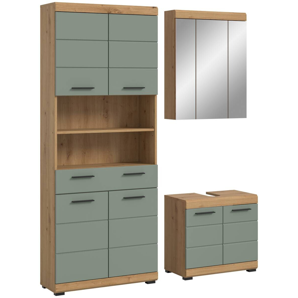 Badezimmer-Set Scout
Eiche Artisan Nachbildung salbei Nachbildung B/H/T: ca. 149x34x191 cm
