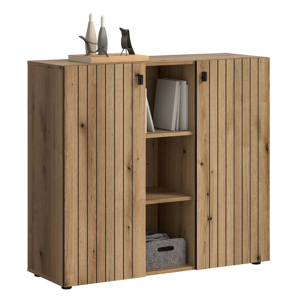 xonox.home Schuhkommode STATION Evoke Oak Nachbildung B/H/T: ca. 106x96x37 cm