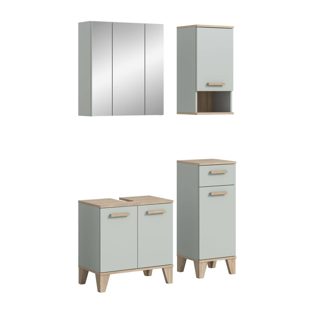 Badezimmer-Set STAR
hellgrün Eiche hell Nachbildung B/H/T: ca. 109x190x34 cm