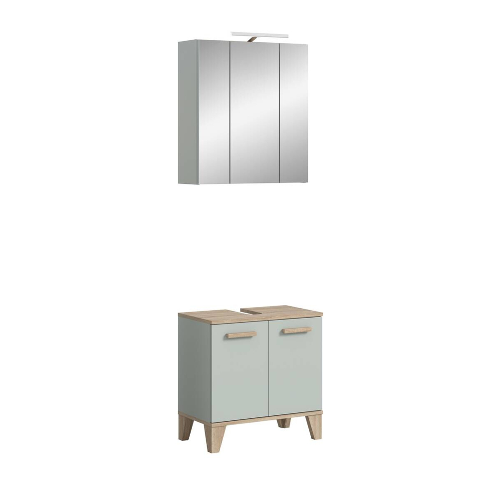 Badezimmer-Set STAR
hellgrün Eiche hell Nachbildung B/H/T: ca. 60x190x34 cm