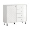 xonox.home Highboard PRISMA weiß weiß Hochglanz B/H/T: ca. 110x96x40 cm xonox.home Highboard PRISMA weiß weiß Hochglanz B/H/T: ca. 110x96x40 cm