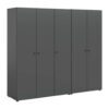 xonox.home Kleiderschrank DARWIN anthrazit B/H/T: ca. 200x176x51 cm