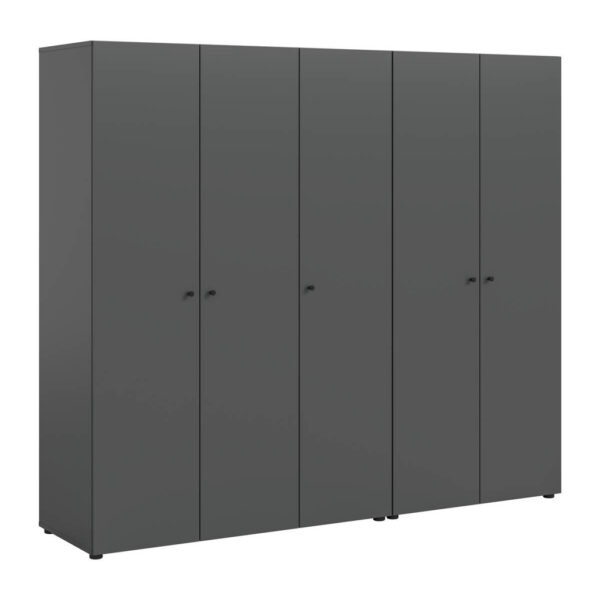 xonox.home Kleiderschrank DARWIN anthrazit B/H/T: ca. 200x176x51 cm xonox.home Kleiderschrank DARWIN anthrazit B/H/T: ca. 200x176x51 cm