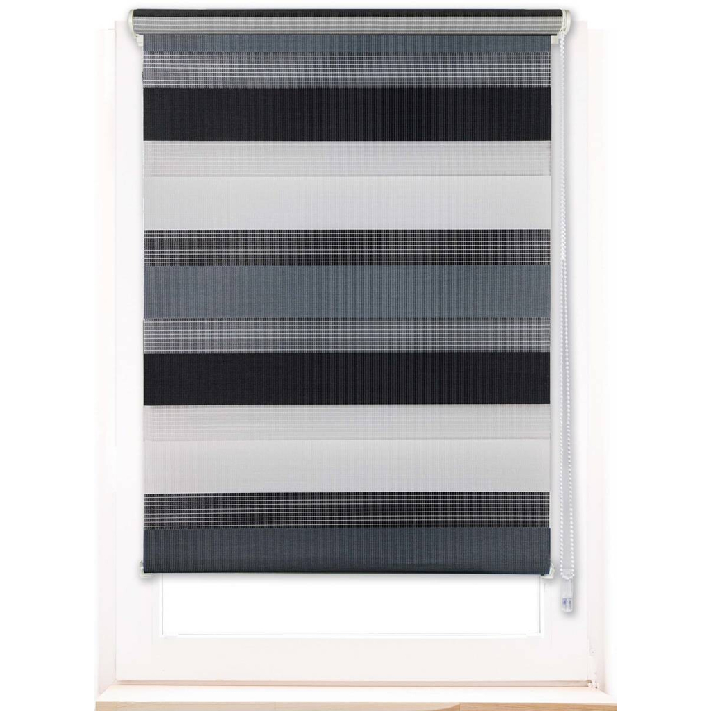 Doppelrollo Just-Triple
grau B/L: ca. 140×160 cm