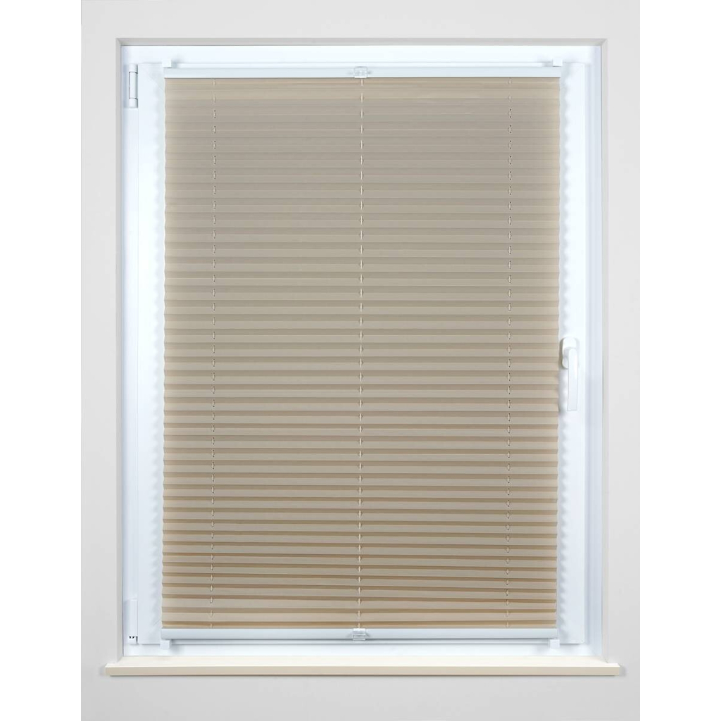 Hochwertiges Klemmplissee
sand B/L: ca. 50×130 cm