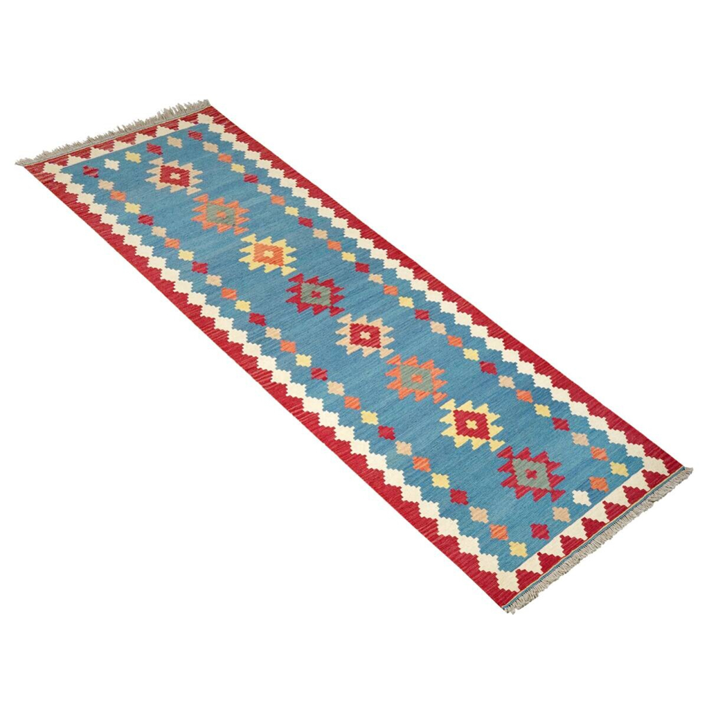 PersaTepp Teppich Kelim Gashgai
blau B/H/L: ca. 85x1x298 cm