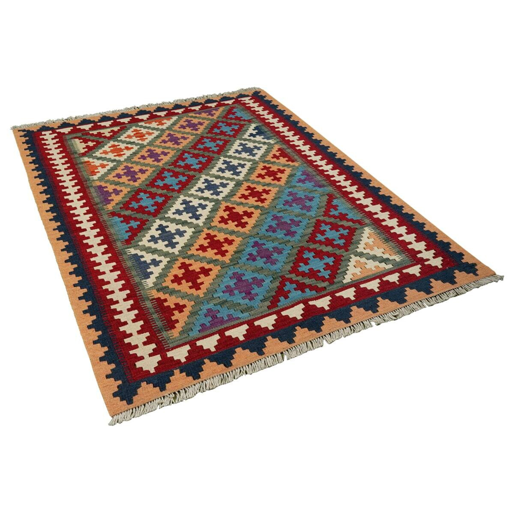 PersaTepp Teppich Kelim Gashgai
grün B/H/L: ca. 104x1x150 cm