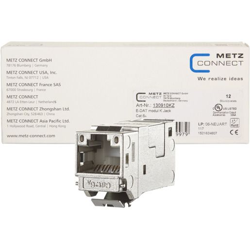 4250184179979-1 Metz Connect E – DATMODUL KAT.6A BUCHSE / METZ 130910KZ KEYSTONE 130910KZ