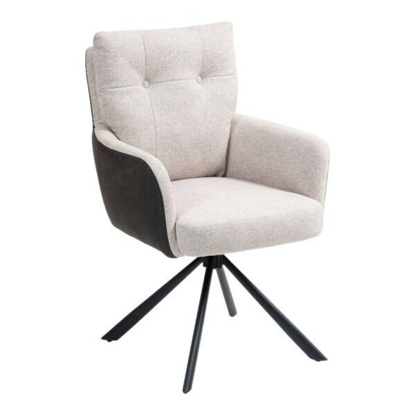 POCO Drehstuhl Lecce beige Microfaser B/H/T: ca. 60x95x67 cm